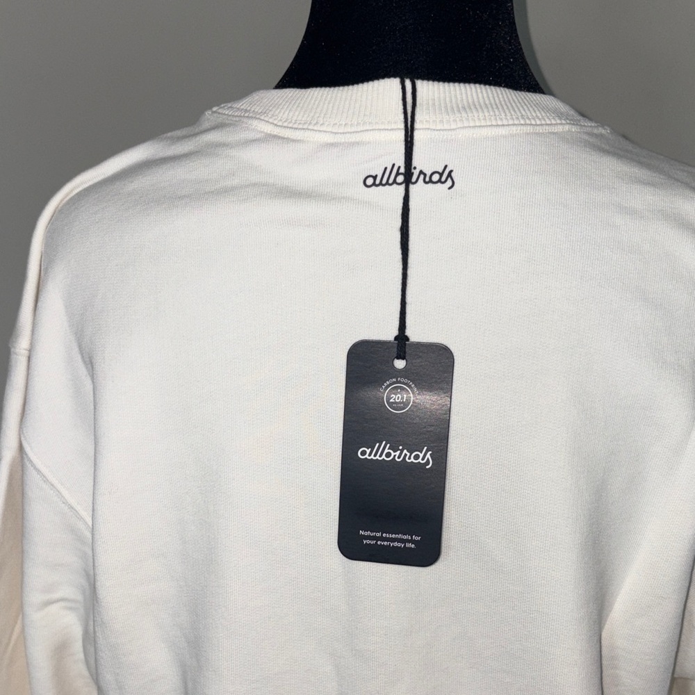 Allbirds Cream Long Sleeve Sweatshirt - Picture 7 of 10